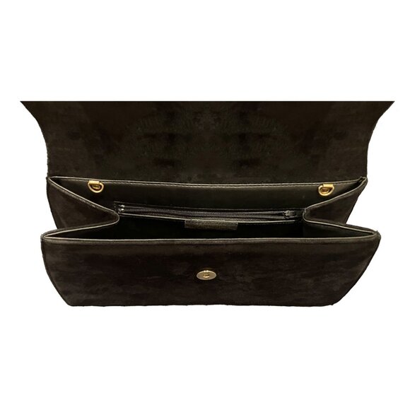 Black Suede Clutch / Shoulder Purse from Classiques for Nordstrom - Picture 3 of 6